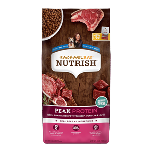 Rachael Ray Nutrish PEAK Protein, Open Prairie Recipe with Beef, Venison & Lamb, Grain Free